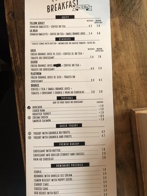 Menu photo 3 La Bicicleta Cycling Café Madrid, M Menu photo 3 La Bicicleta Cycling Café Madrid, M