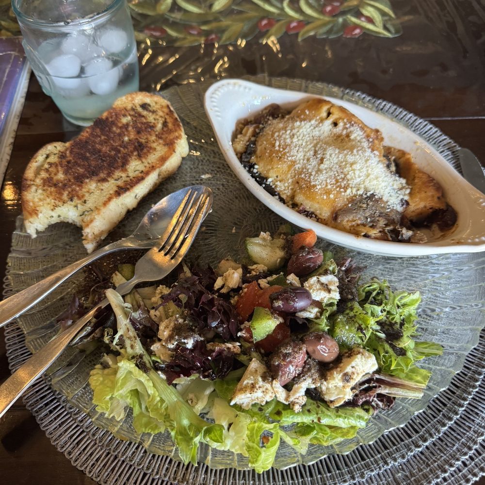 The Olive Tree - Mousaka House Specialty Platter - Mediterranean Near Me - Williamsport, Pennsylvania
