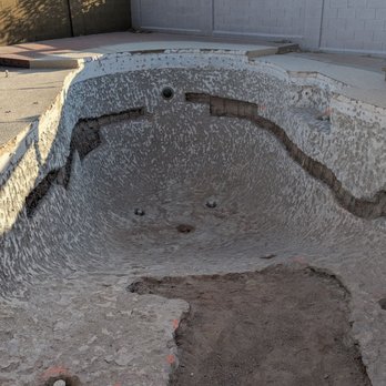 Innovative Pool Systems - Pool was built in the '80s, not up to code, lost over 22,000 gallons of water.  This is the repair work to reinforce the cracked area. - Pool & Hot Tub Service Near Me - Scottsdale, Arizona