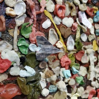 The Gum Wall - Close up - Local Flavor Near Me - Seattle, Washington