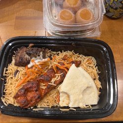 Aria Kabab - Number 12 with the carrot salad on top