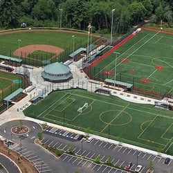 Luke Jensen Sports Complex - Aerial view of the entire complex