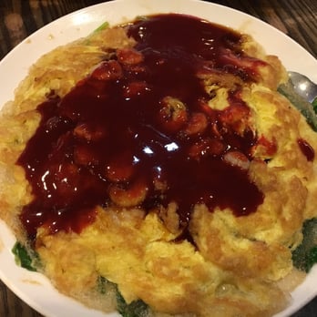 Dumpling Cafe - This is the actual. Look at the color difference. I have been told by my wife the sauce is Do Ban sauce. Wrong sauce! - Taiwanese Near Me - Boston, Massachusetts