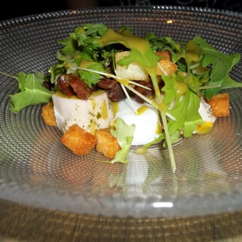 L'Abattoir - Confit of Albacore tuna - Lettuce, crispy bits - French Near Me - Vancouver, British Columbia L'Abattoir - Confit of Albacore tuna - Lettuce, crispy bits - French Near Me - Vancouver, British Columbia