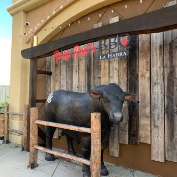 Ruby Red's BBQ - Ember, she's behind the restaurant. Don't forget to take a picture with her! - Barbeque Near Me - La Habra, California Ruby Red's BBQ - Ember, she's behind the restaurant. Don't forget to take a picture with her! - Barbeque Near Me - La Habra, California