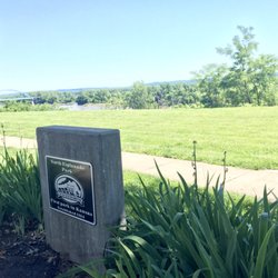 North Esplanade Park - Street marker for the First Park in Kansas (established 1854) - North Esplanade Park