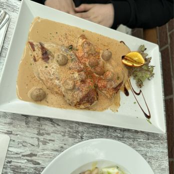 Neue Gartenlaube - Hähnchen mit Sahne und Pilzsoße - Greek Near Me - Ludwigshafen, RP Neue Gartenlaube - Hähnchen mit Sahne und Pilzsoße - Greek Near Me - Ludwigshafen, RP