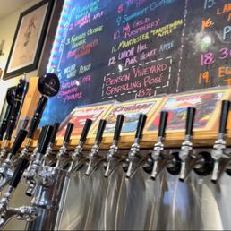 a variety of beer taps a variety of beer taps