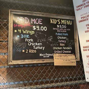Moe's Original BBQ - Menu - Barbeque Near Me - Destin, Florida Moe's Original BBQ - Menu - Barbeque Near Me - Destin, Florida