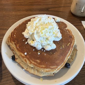 Another Broken Egg Cafe - Lemon Blueberry Goat Cheese Pancakes - Southern Near Me - El Paso, Texas
