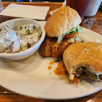 Black Sheep Cafe - Blackened Catfish PoBoy & Potato Salad - Caterers Near Me - Salem, Oregon Black Sheep Cafe - Blackened Catfish PoBoy & Potato Salad - Caterers Near Me - Salem, Oregon