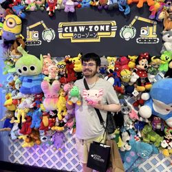 Winning at the claw machines!
