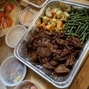 Photo of Miss Rachel's Pantry - Philadelphia, PA, United States. Family size barbecue seitan meal.