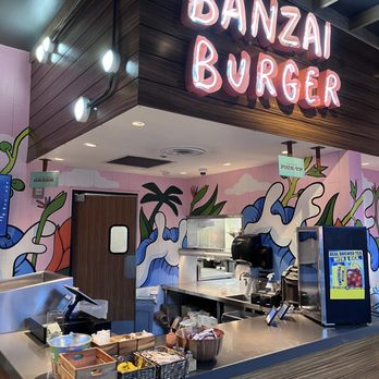 Banzai Burger - the interior of a restaurant - Burgers Near Me - Honolulu, Hawaii