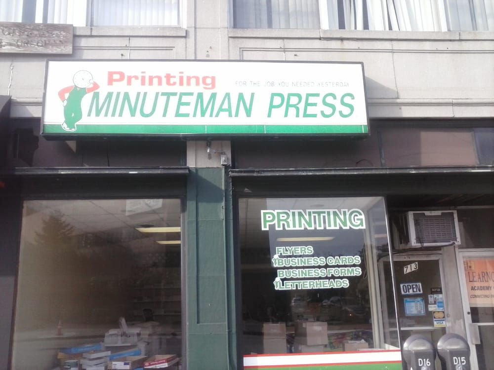 MINUTEMAN PRESS Updated September 2024 713 Main St, Waltham