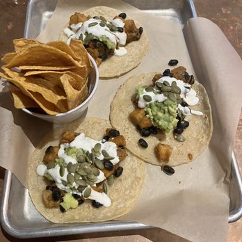 Rocket Taco - *Deluxe Sweet Potato Black Bean Tacos - Tacos Near Me - Seattle, Washington Rocket Taco - *Deluxe Sweet Potato Black Bean Tacos - Tacos Near Me - Seattle, Washington