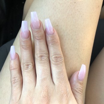 Elite Nails & Spa - Fresh acrylic set with clear pink gel - Nail Salons Near Me - Oxnard, California Elite Nails & Spa - Fresh acrylic set with clear pink gel - Nail Salons Near Me - Oxnard, California