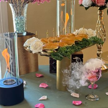 Paradise Creations SD Catering - Flaming tablescape - Caterers Near Me Paradise Creations SD Catering - Flaming tablescape - Caterers Near Me