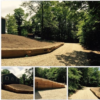 Cape Cod Tree & Landscape - New retaining wall and driveway install in Orleans - Landscaping Near Me - Chatham, Massachusetts