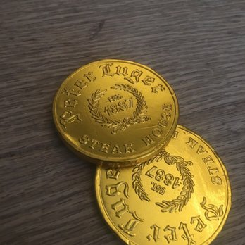 Peter Luger - Chocolate coins - Steakhouses Near Me - Brooklyn, New York Peter Luger - Chocolate coins - Steakhouses Near Me - Brooklyn, New York