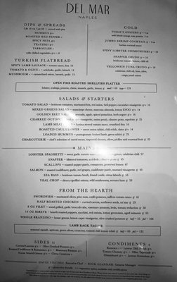 Menu photo 3 Del Mar Naples Naples, FL