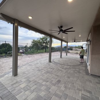 Newline Concrete & Pavers - Side view - Newline install for our backyard custom pavers and patio cover. - Masonry/Concrete Near Me Newline Concrete & Pavers - Side view - Newline install for our backyard custom pavers and patio cover. - Masonry/Concrete Near Me