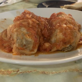 Lois Mann's Restaurant - Cabbage rolls  Yum! Served with 2 side dishes. Homemade mash potatoes  and green beans - Salad Near Me - Columbus, Ohio