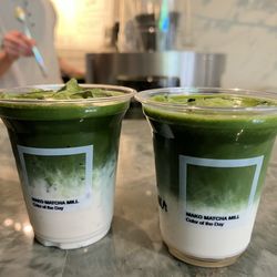 Kill Green and Matcha Latte with Jasmine Syrup