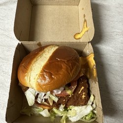 McDonald's - Sloppy af' sandwich . Do better