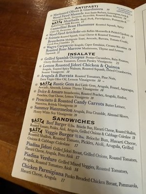 Menu photo 8 Basta Restaurant Agoura Hills, CA