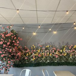 Boba & Tea - Decor inside the shop -- there's a pretty backdrop on the other side of the shop.