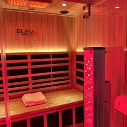 Elev8 Infrared - Our Infrared Saunas are equipped with red light panels for max benefits.