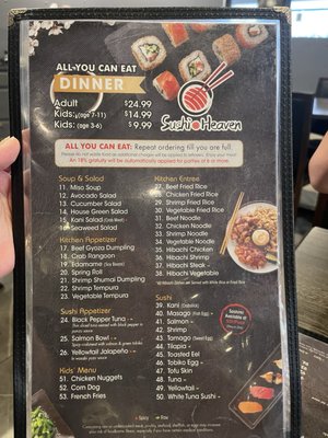 Menu photo 5 Sushi Heaven - Lancaster Lancaster, PA