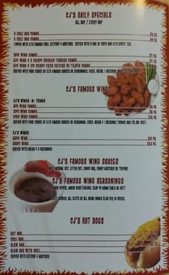 Menu photo 3 C J's Wings and Things Columbus, GA Menu photo 3 C J's Wings and Things Columbus, GA