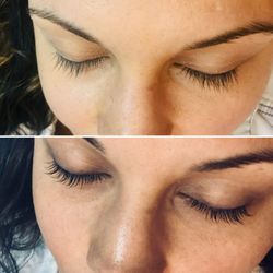 Pure Bliss Studio - Lash lift before and after