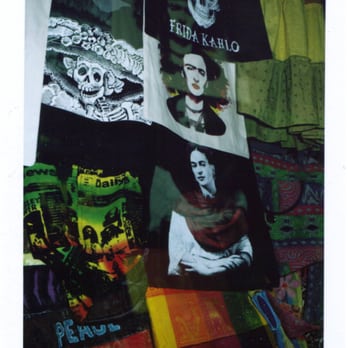 Calacas Printing - Double exposure of T-shirts and wares, that doesn't do their print quality justice, as I was going for an artsy polaroid...  But nice stuff. - Screen Printing/T-Shirt Printing Near Me - San Francisco, California