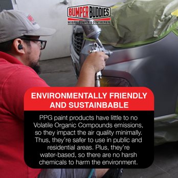 Bumper Buddies - We use PPG paint which is environmentally friendly. - Body Shops Near Me - Centennial, Colorado