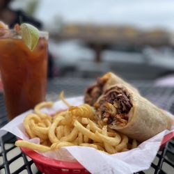Hoagies - This is the Pismo wrap with curly fries. I'm not easily impressed, but this wrap did not disappoint.