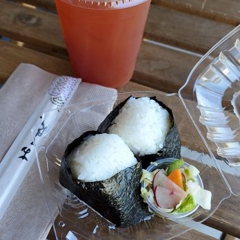 Lagu Cafe - Mentai Mayo Onigiri Set + Strawberry Yuzu (limited summer edition) drink - Cafes Near Me - Irvine, California