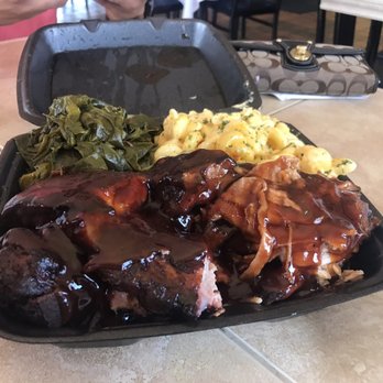 Rosako's Restaurant - Three meat plate. - Soul Food Near Me - Bedford, Texas Rosako's Restaurant - Three meat plate. - Soul Food Near Me - Bedford, Texas
