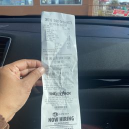 Order receipt! Order receipt!