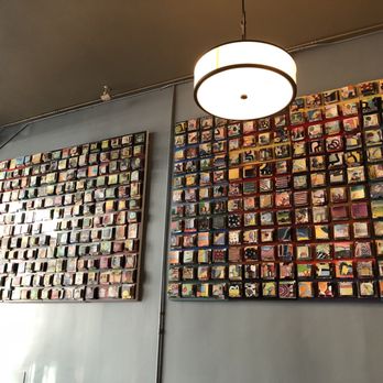Way Station Brew - Wall of CD's - Cafes Near Me - Berkeley, California