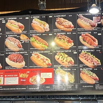 Japadog - Menu - Japanese Near Me - Vancouver, British Columbia