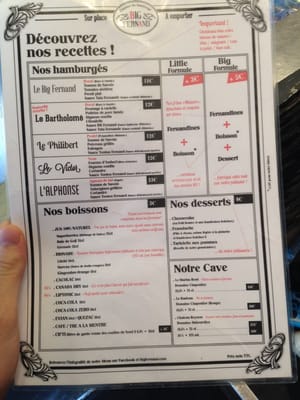 Menu photo 3 Big Fernand Paris, 75