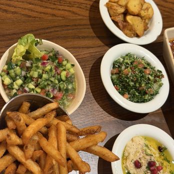 Mazra - FRENCH FRIES, ARABÍ SALAD, TABBOULEH SALAD, GARLIC POTATOES, BABA GHANNOUSH DIP - Middle Eastern Near Me - San Bruno, California Mazra - FRENCH FRIES, ARABÍ SALAD, TABBOULEH SALAD, GARLIC POTATOES, BABA GHANNOUSH DIP - Middle Eastern Near Me - San Bruno, California