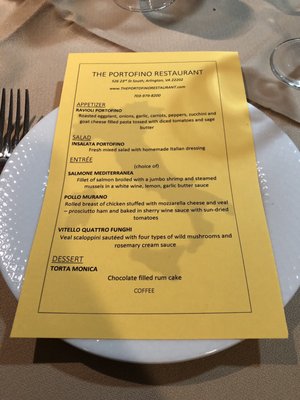 Menu photo 5 The Portofino Restaurant Arlington, VA