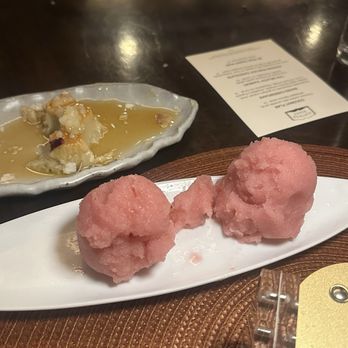 Vintage Books - Apple Mountain gelato and coconut flan that we couldn't wait to take a pic - Speakeasies Near Me - Honolulu, Hawaii