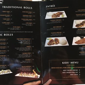 Kinja Sushi - Menu - Sushi Bars Near Me - Concord, California