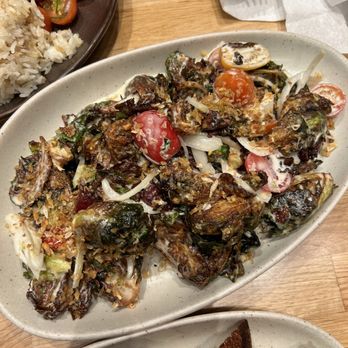 Mahi’ai Table - Lechon Style Brussels - Cocktail Bars Near Me - Kapolei, Hawaii