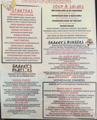 Menu photo 3 Grandma's Kitchen Whitefield, NH
